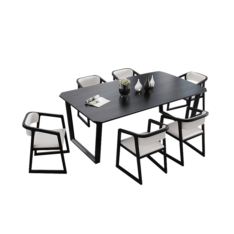 梵萨帝 餐桌 实木餐桌 北欧现代客厅整装简约实木餐桌椅组合 单餐桌 1.6*0.8*0.75米