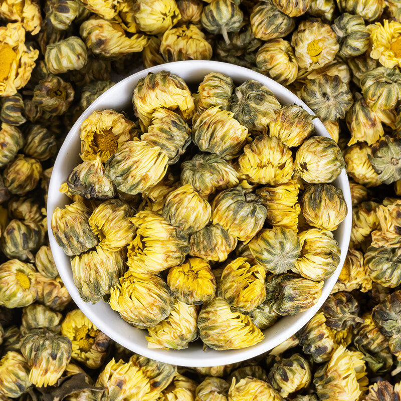 福茗源菊花茶胎菊250g头采大份实惠装花草茶叶家庭装分量泡水喝的凉茶