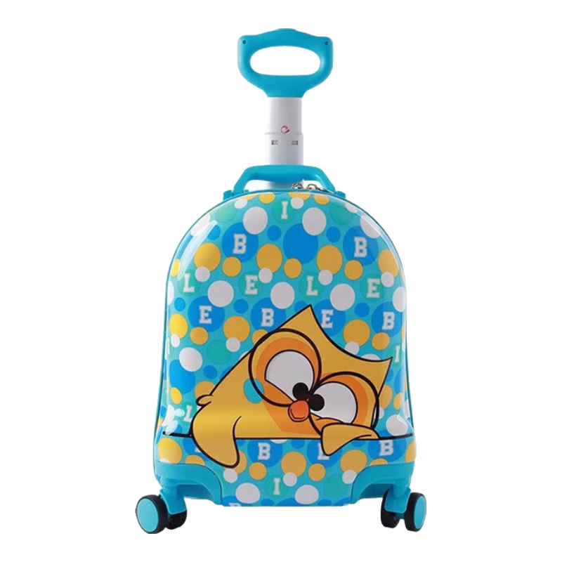Diplomat外交官行李箱布布聯(lián)名兒童可愛(ài)小學(xué)生可登機(jī)拉桿箱BB-L3307系列 藍(lán)色 16英寸 -適用短途【可登機(jī)】