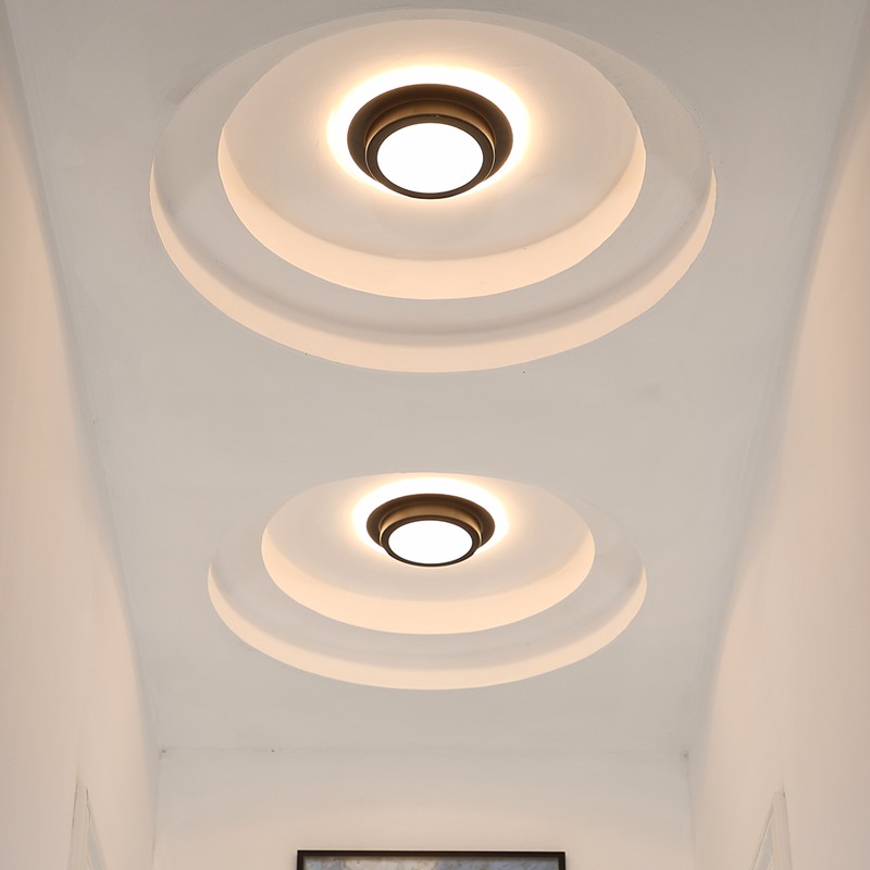 极简过道灯走廊灯北欧家用厚亚克力灯射灯led筒灯客厅卧室通道造型灯