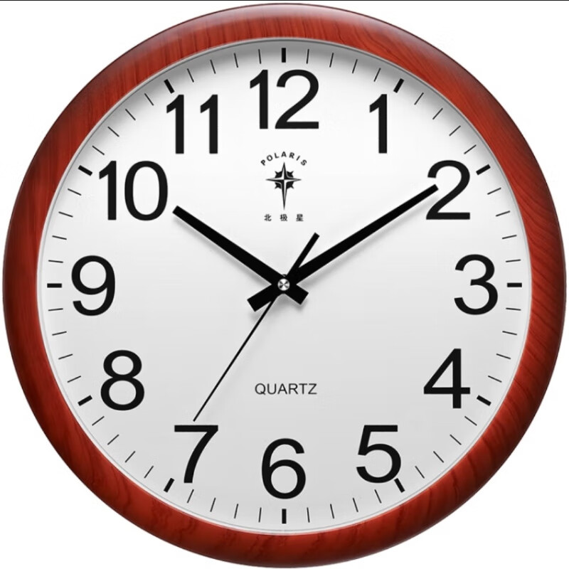 北极星北极星特大圆形挂钟圆形会议客厅万年历钟表石英钟时尚日历间