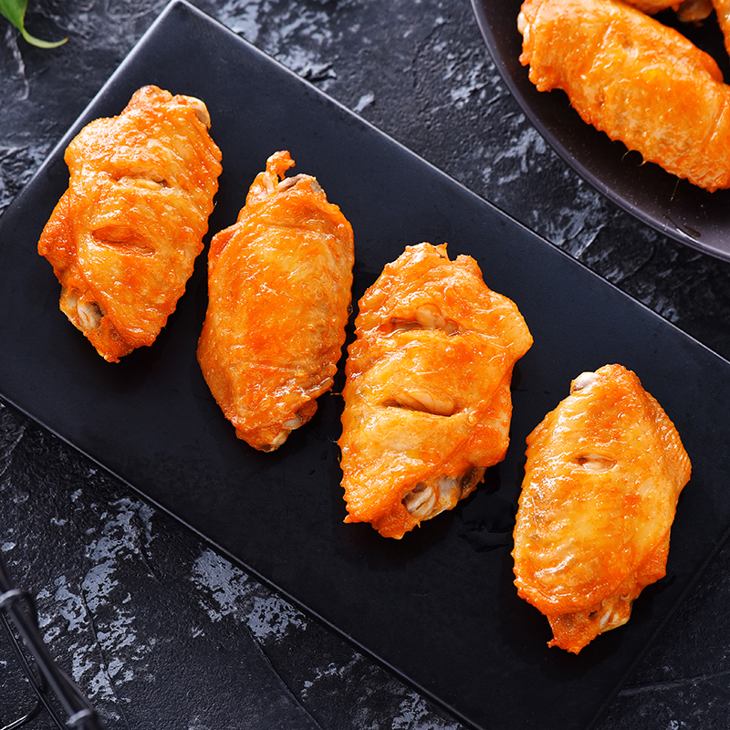 皓谦奥尔良风味烤鸡翅中1000g油炸烧烤串串方便鲜生鲜鸡中翅腌