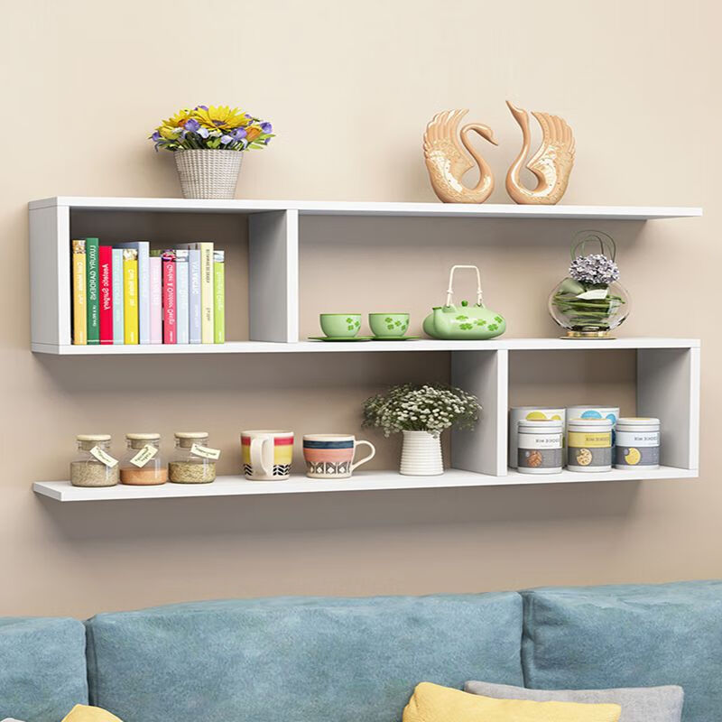 【轻奢】吊柜卧室 柜子墙上创意格子置物架壁挂墙储物柜卧室墙面客厅酒架吊柜墙壁柜总普