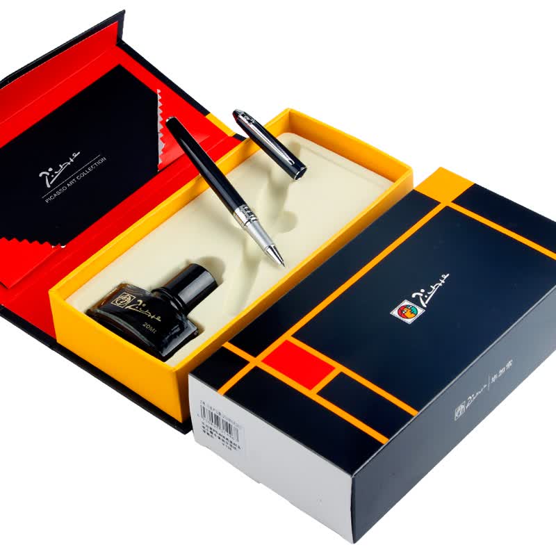 毕加索pimio钢笔财务笔礼盒装墨水套装男女士商务办公签字笔老师学生