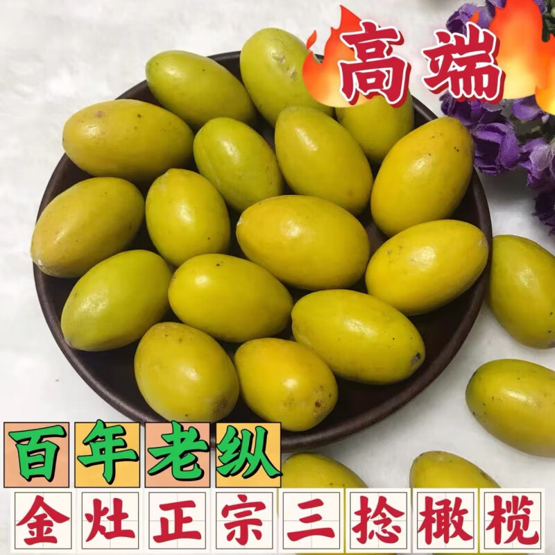 鲜生正宗潮汕新鲜现摘金玉三捻橄榄生吃甘香无渣酥脆名贵送礼新鲜水果