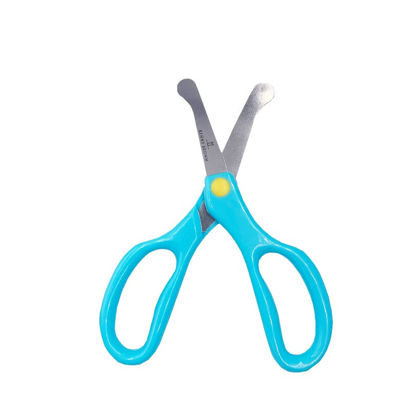 珂妮芙兰Kenny Brown 韩国儿童安全剪刀儿童剪纸无刃无尖圆头不伤手幼儿宝宝3-6岁手工小剪刀 3-7岁 (蓝色) 珂妮芙兰Kenny Brown 韩国儿童安全剪刀儿童剪纸无刃无尖圆头不伤手幼儿宝宝3-6岁手工小剪刀 3-7岁 (蓝色)