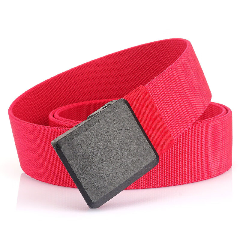 mospoke2023新款nifco扣具无金属塑钢胶扣 弹力编织腰带男士皮带可订