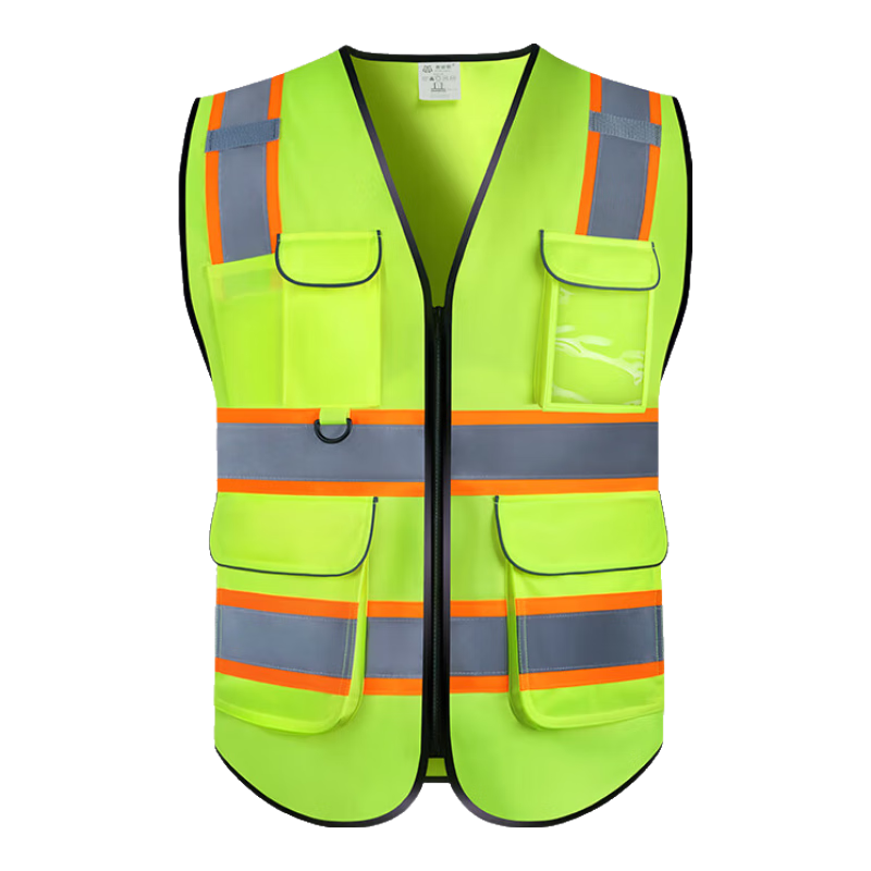 美安明MAM-005 反光背心建筑施工地?zé)晒怦R甲衣服環(huán)衛(wèi)巡邏集體安全防護外套 熒光黃 XL 現(xiàn)貨 可定制