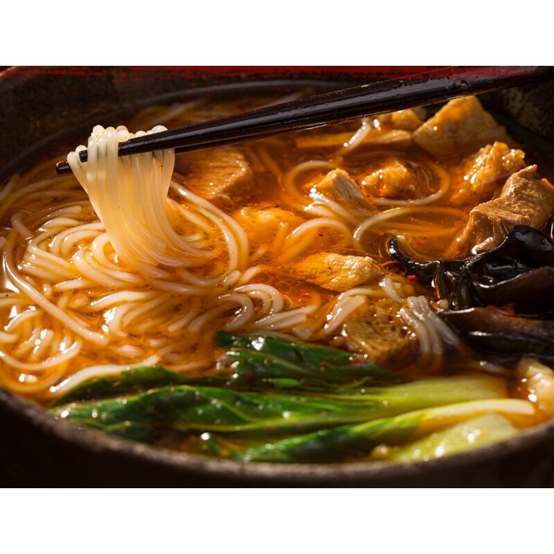 虎钢馋开封西施米线鸡丁河南正宗尚膳记麻辣香菇鸡块袋装小吃美食特产