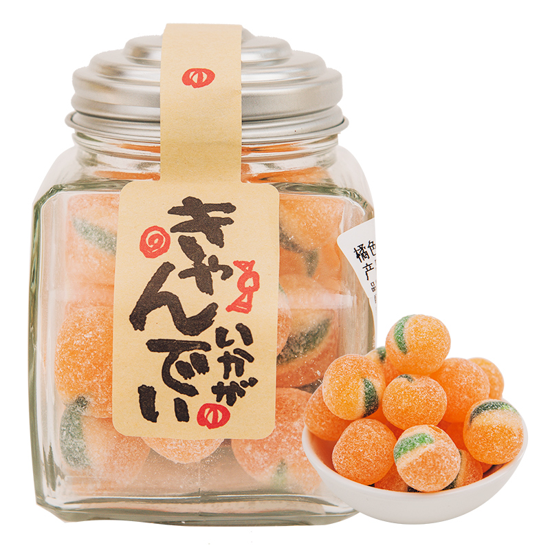 洋风食材日本原装进口 橘色球糖120g 手工复古 送女朋友许愿瓶糖果
