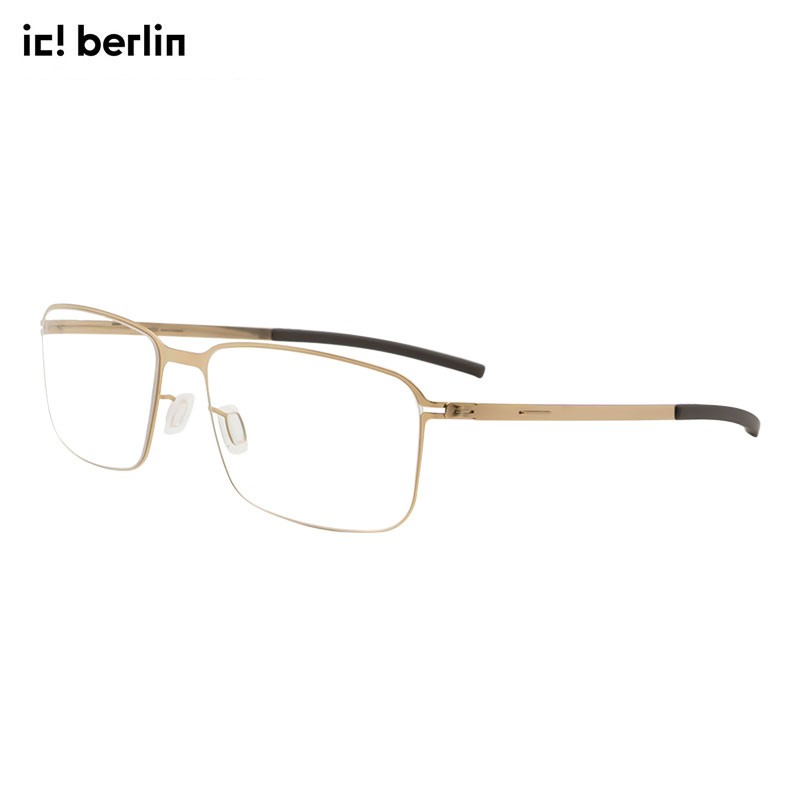 眼镜架berlin德国薄钢远近视眼镜框lodos rosegold 56mm