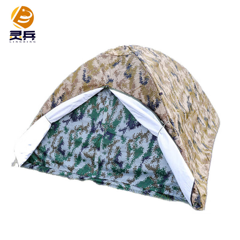 灵兵 帐篷 野战训练户外野营自动速开帐篷 2*2m双人双层