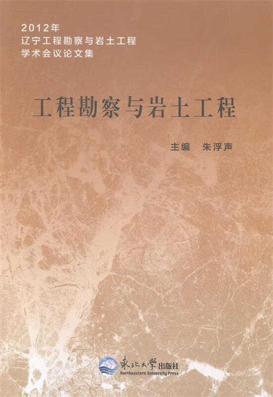 2012年辽宁工程勘察与岩土工程学术会议论文集:工程勘察与岩土工程 朱浮声 编