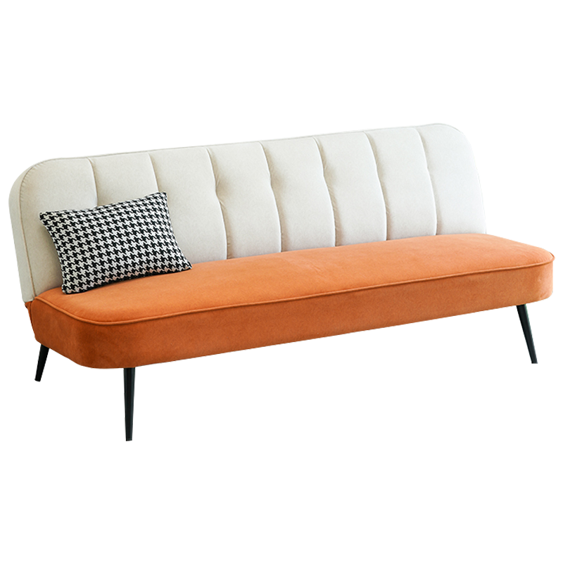 牧席 客厅沙发小户型北欧风轻奢布艺沙发床书房卧室网红款可折叠多功能双人沙发床 单+三人位不可调+茶几组合套装【颜色备注】 收藏加购