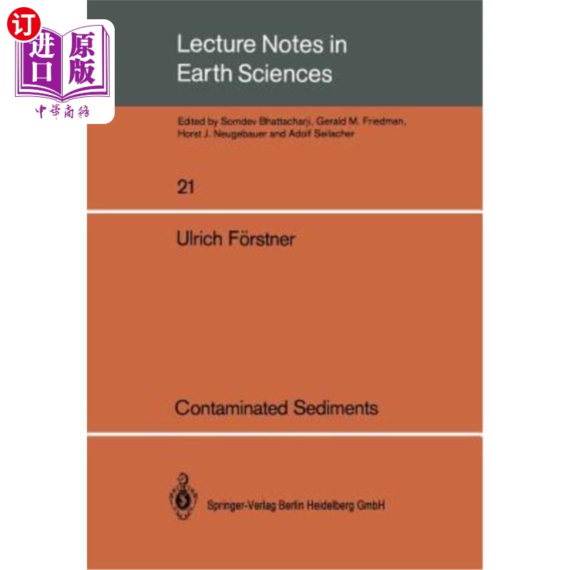 海外直订contaminated sediments: lectures on environmental