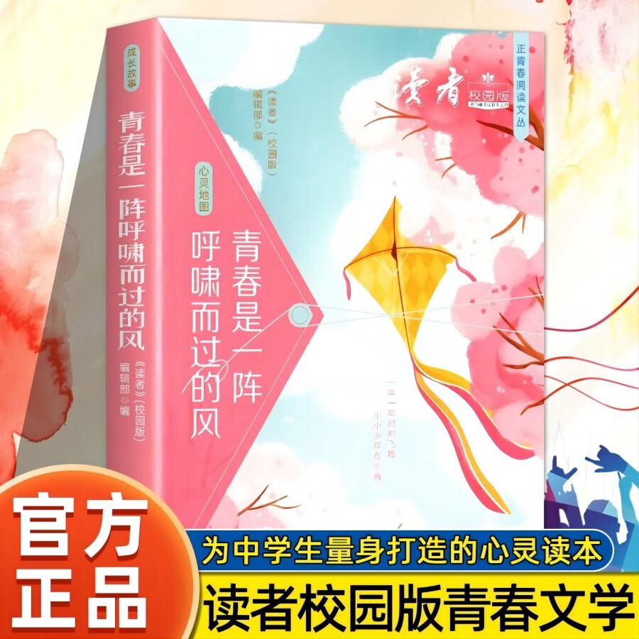读者文摘校园版 正青春阅读文丛 青春是一阵呼啸而过的风 校园生活心灵鸡汤 励志成长文学散文 青少年精选文摘 推荐10-18岁中小学生课外阅读