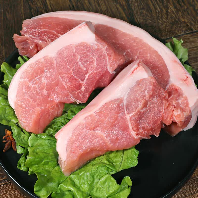姬禄福猪腿肉农家散养黑猪腿肉 2斤【带皮去骨腿肉】