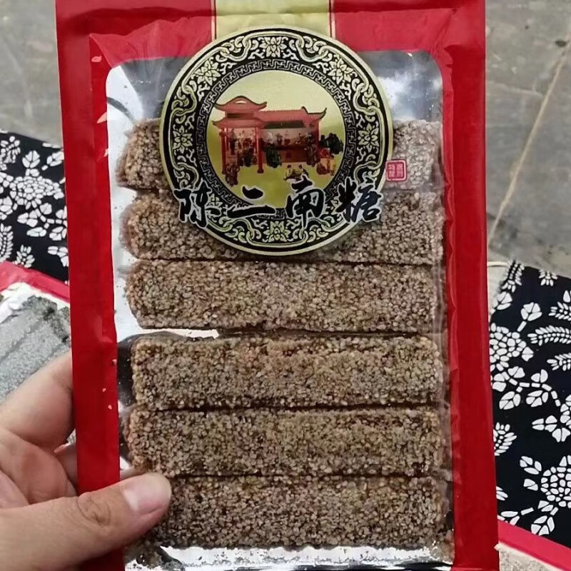 邯郸特产永年特产广府南糖芝麻花生糖手工制作地方特产 芝麻片糖1包