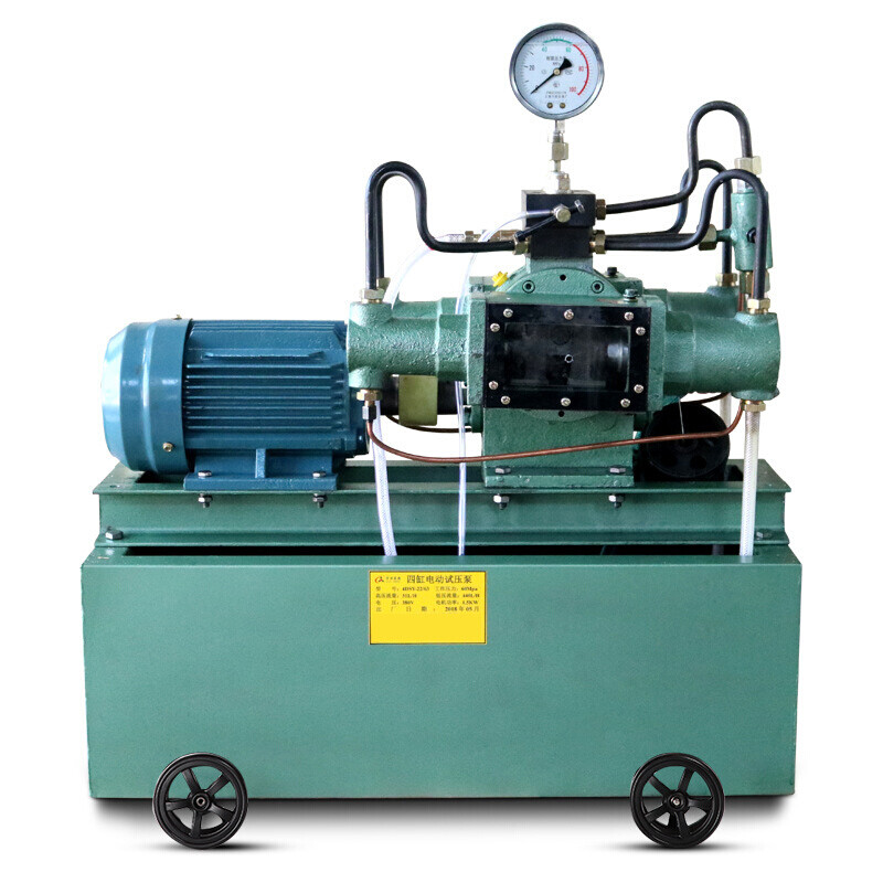 电动试压泵管道试压机四缸高压水管打压机恒启4dsy25-1000公斤 4dsy