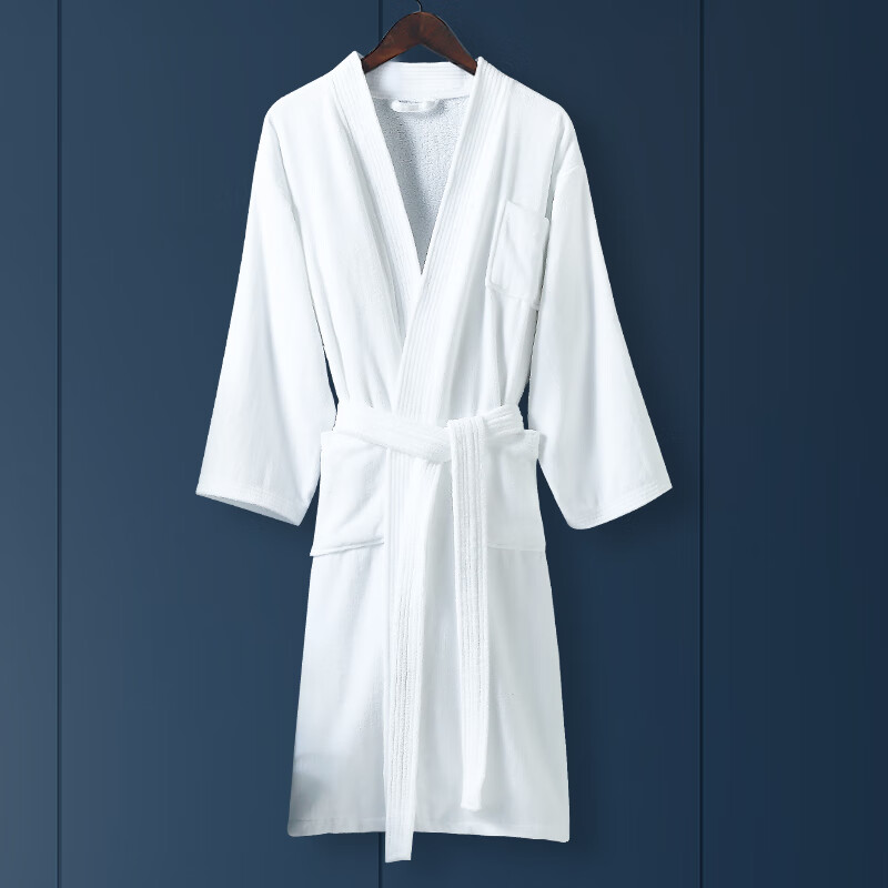 瑶梦莎男士浴袍睡衣家居服情侣新婚酒店纯棉吸水毛巾料男女秋冬季浴衣