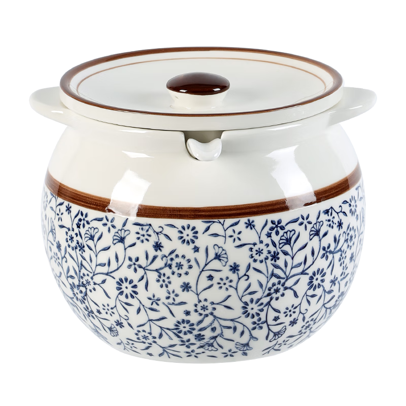 美廚（maxcook）陶瓷豬油罐調(diào)料罐 調(diào)味罐鹽罐辣椒油罐儲(chǔ)油罐1400ml配勺子MCX2501