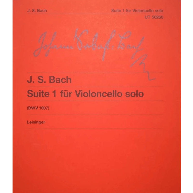 巴赫 第一大提琴组曲BWV1007 独奏 维也纳UE净版乐谱书 Bach Suite No1 for Cello Solo UT50260