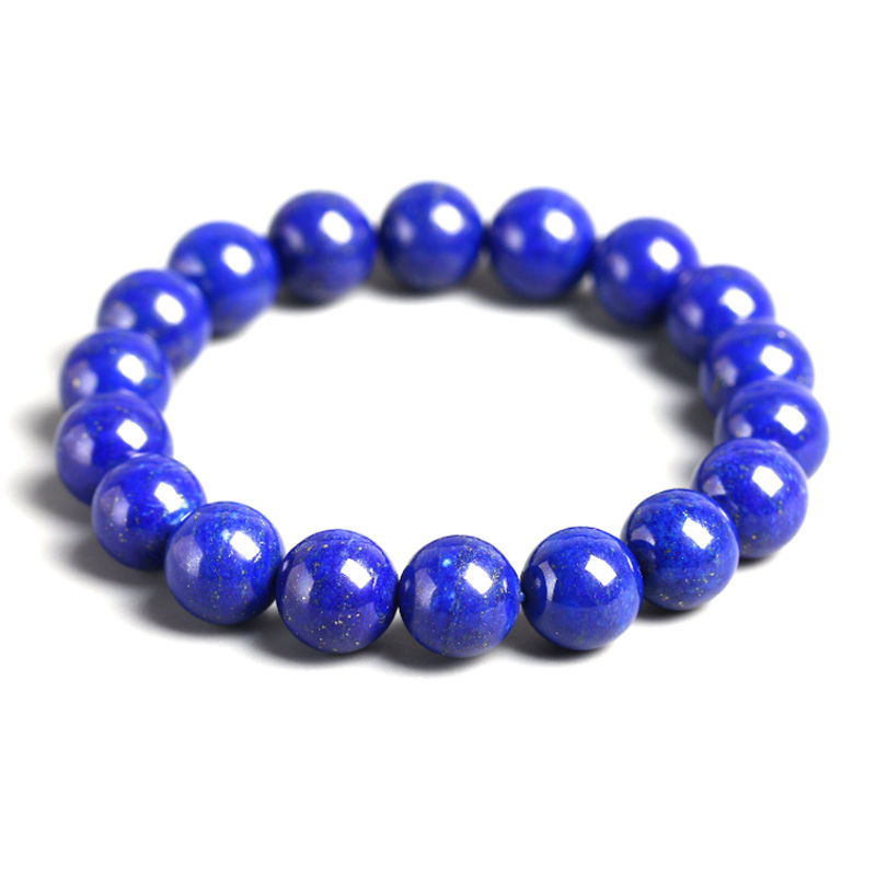 默奢 天然青金石手链 男女款青金石佛珠手串 收藏款女款6mm