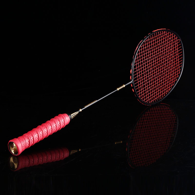 战羽 ZHAN-YU羽毛球拍全碳素 超碳系列初中级进阶4u羽毛球拍 红色（单拍） 全碳素4U-85K重-可拉22-30磅