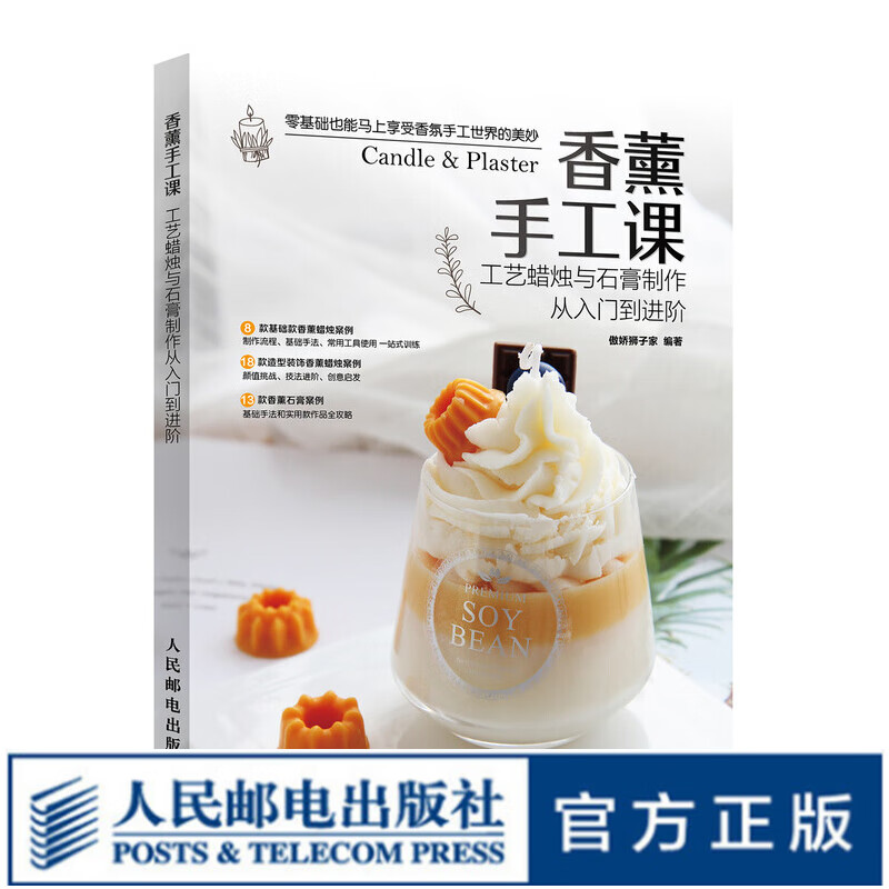 香薰手工课工艺蜡烛与石膏制作从入门到进阶傲娇狮子家的零基础香氛手工蜡烛教程