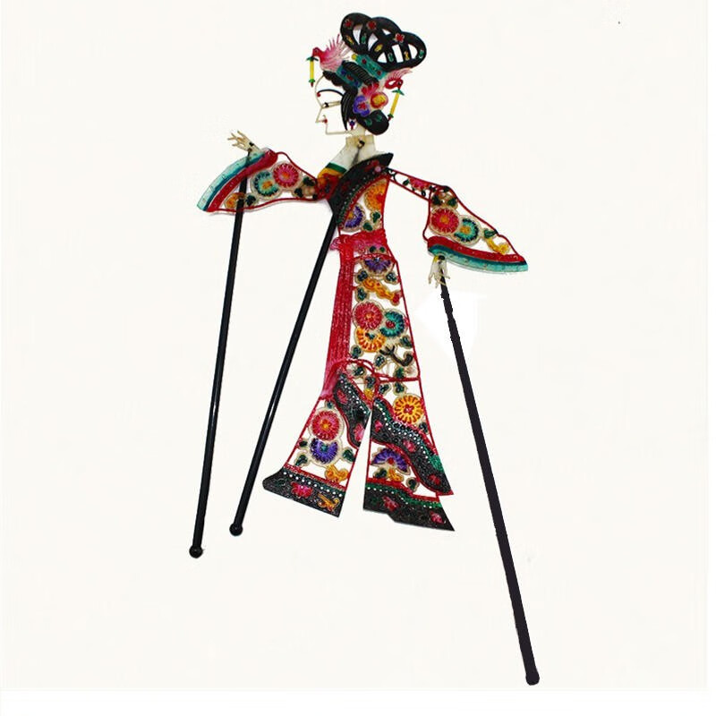 万泉皮影戏人偶手工儿童中国风特色工艺品幼儿园动感皮影表演亲子玩具