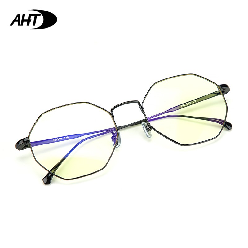 aht 防辐射眼镜男女防蓝光电脑护目镜电竞游戏眼镜学生眼镜 c2亮黑