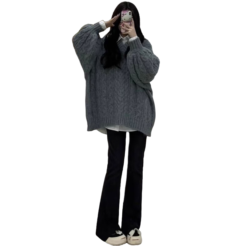 浪莎黑色微喇叭裤女春秋新款百搭高腰显瘦休闲阔腿裤小个子马蹄裤加绒 黑色常规【不开叉】 L （ 建议106-120斤）