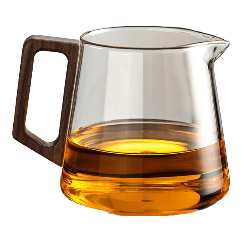 不拙公道杯玻璃茶海分茶器加厚耐熱茶道茶具配件 小號D把沐緣公道杯