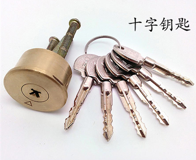 丹斯提尼老虎锁防盗门锁老式虎齿门锁外装木门大门锁自动锁锁芯 单独