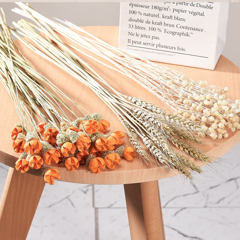 干花花束花瓶套装风干天然真花家居客厅花艺装饰摆件开心果 不含花瓶 干花历史价格