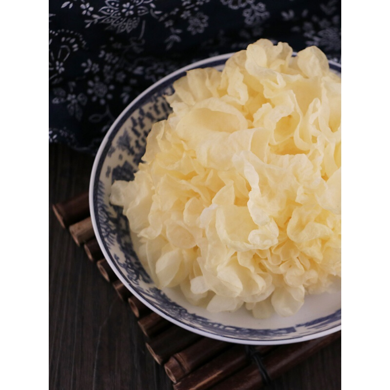 虎钢馋新鲜银耳盒装古田白木耳活鲜雪耳糯耳莲子汤非干货500g