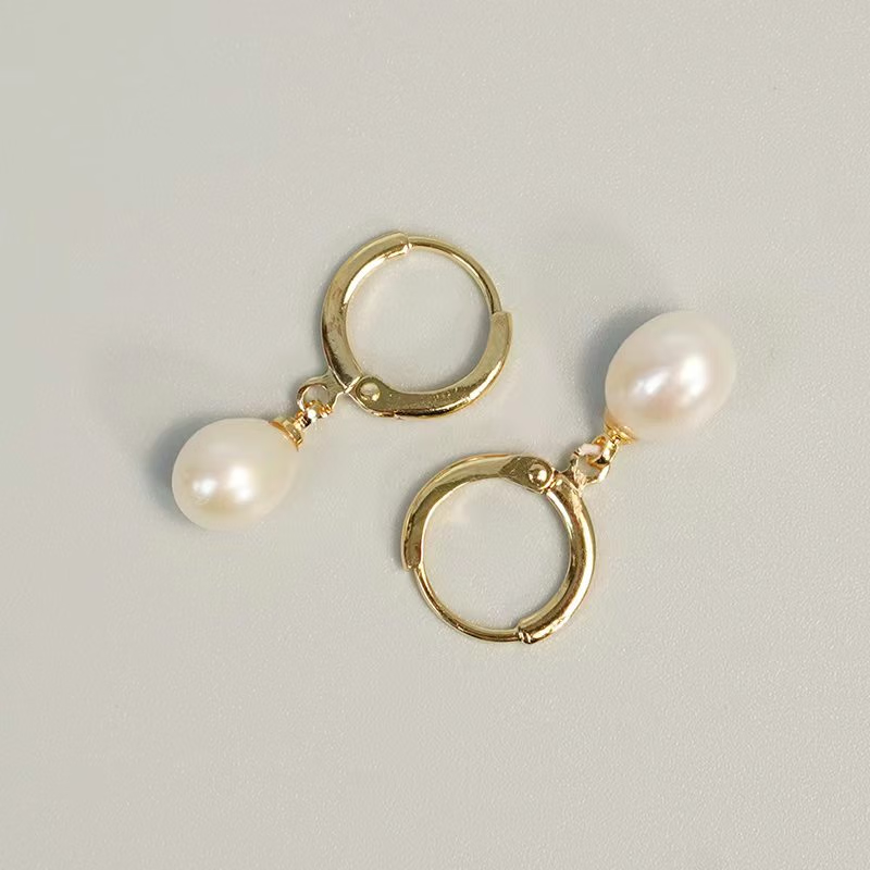 森夜102-粉丝专属精美简约白色珍珠耳扣-合金材质
