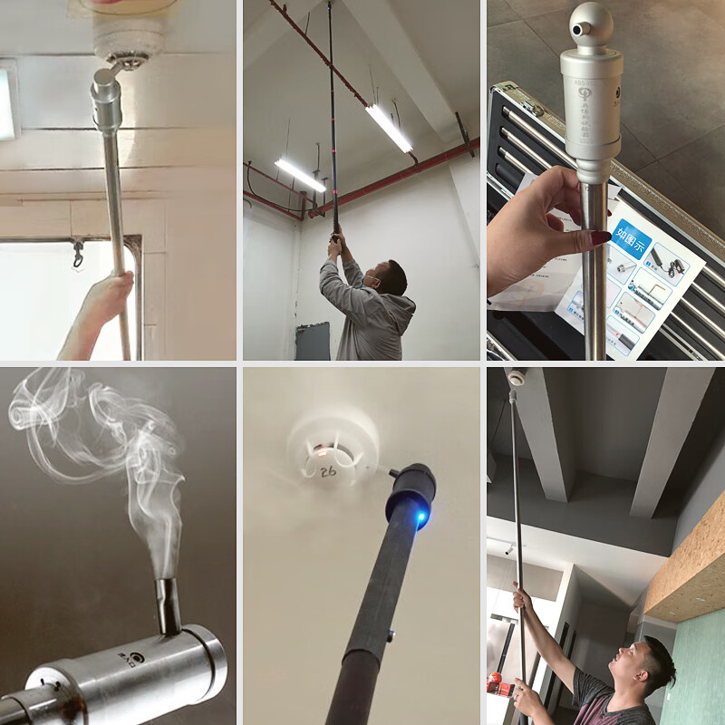 消防烟枪二合一感温感烟烟感测试器检测仪q01四y工业级定制 红色