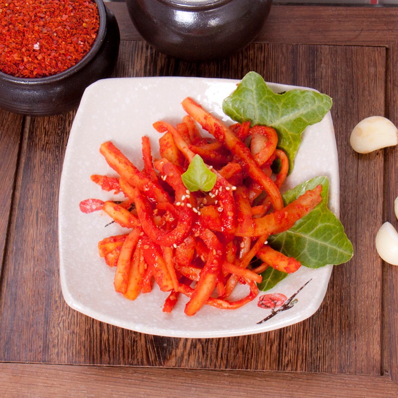 富爸爸韩式泡菜风味小菜拌桔梗 1000g 延边朝鲜族下饭菜酱菜2斤