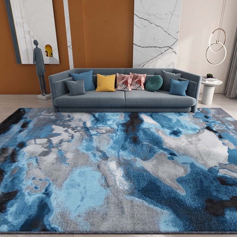 绅士狗 3D轻奢客厅地毯 浪漫泼墨涂鸦风现代艺术茶几垫 卧室满铺床边毯 GL804A 1.6*2.3米 高密度800V 约10公斤