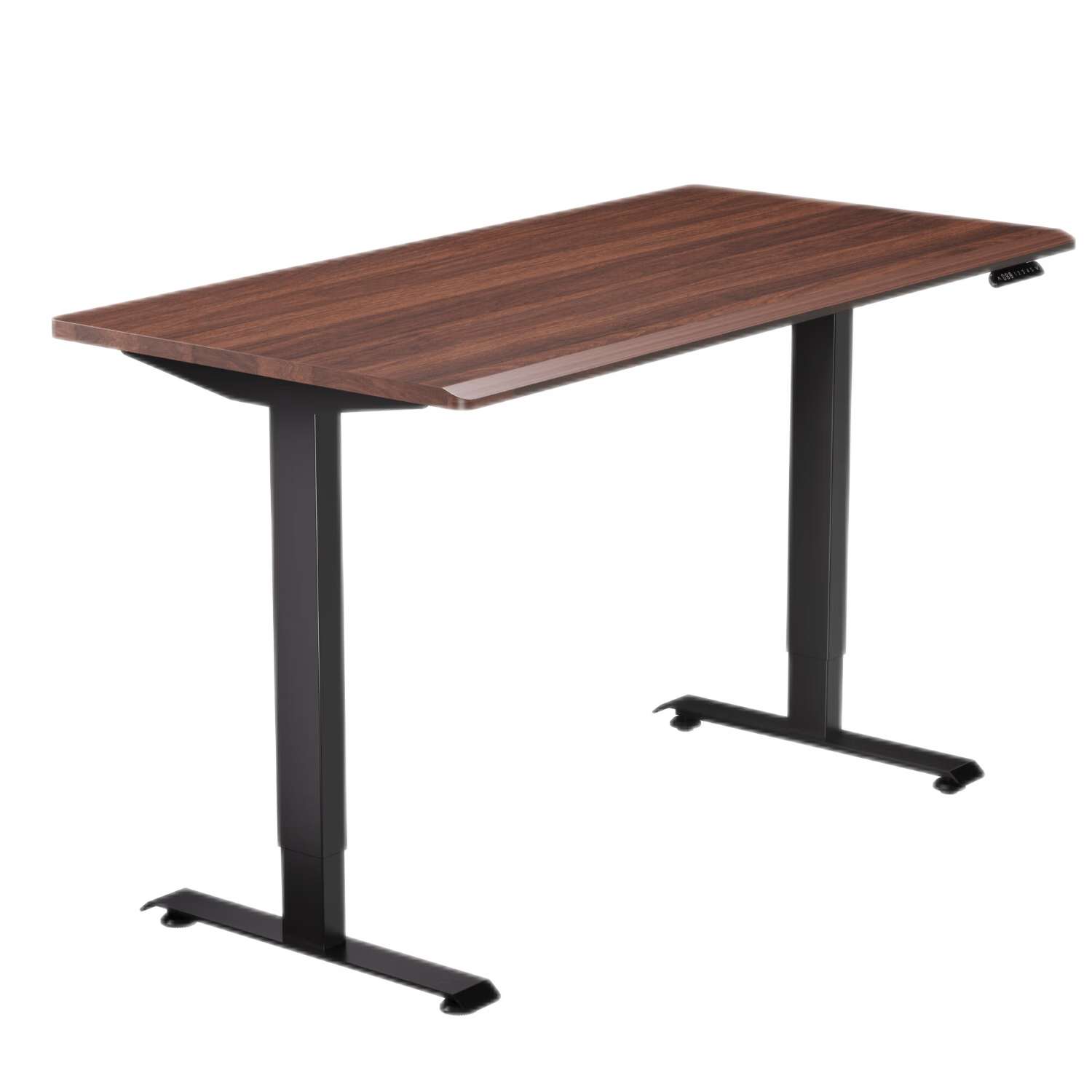 ELYDO 蓝立哆 实木电动升降桌 H2双电机 1.2*0.6m胡桃木色纯实木桌板