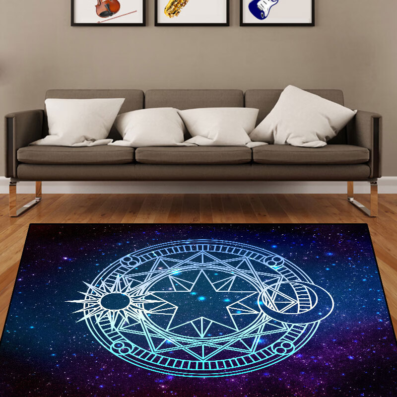 隔音地垫电子鼓专用防滑垫加厚家用鼓毯电子毯子防震垫 星空魔法阵1