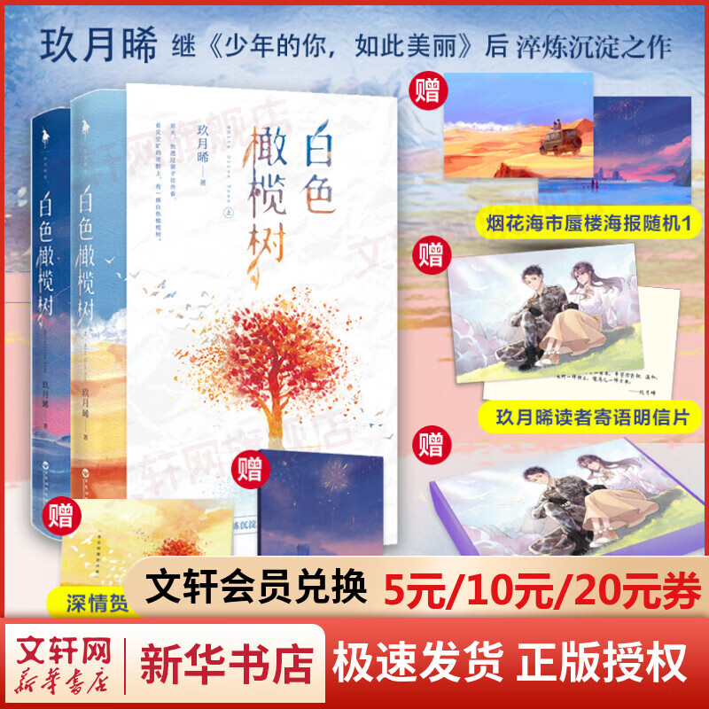 正版玖月晞小说作品 【文轩专享飞机盒】白色橄榄树 定价69.8