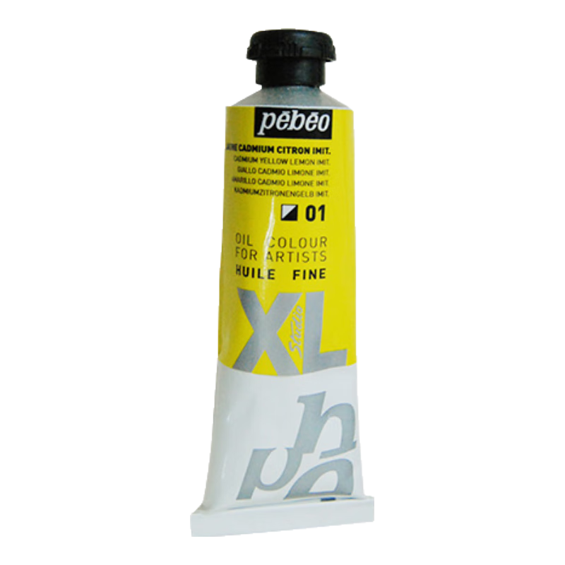 贝碧欧油画颜料单支XL铝管状分装涂料染料初学者美术生专用油彩油墨材料版画颜料油画工具美术用品画材 镉柠檬黄 80ml