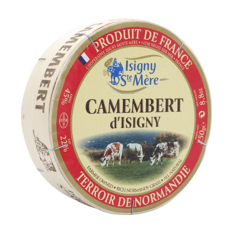 法国进口Isigny伊斯尼金文干酪 250g 软质原制奶酪 软质芝士即食 伊斯尼金文250g