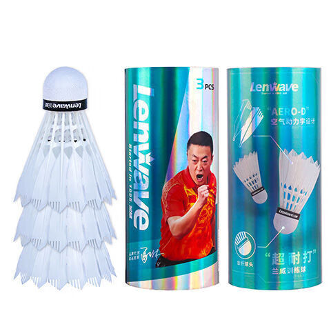 安徽华羽体育用品兰威羽毛球不易打室内外复合软木室外 强打3只装1筒1筒 100筒