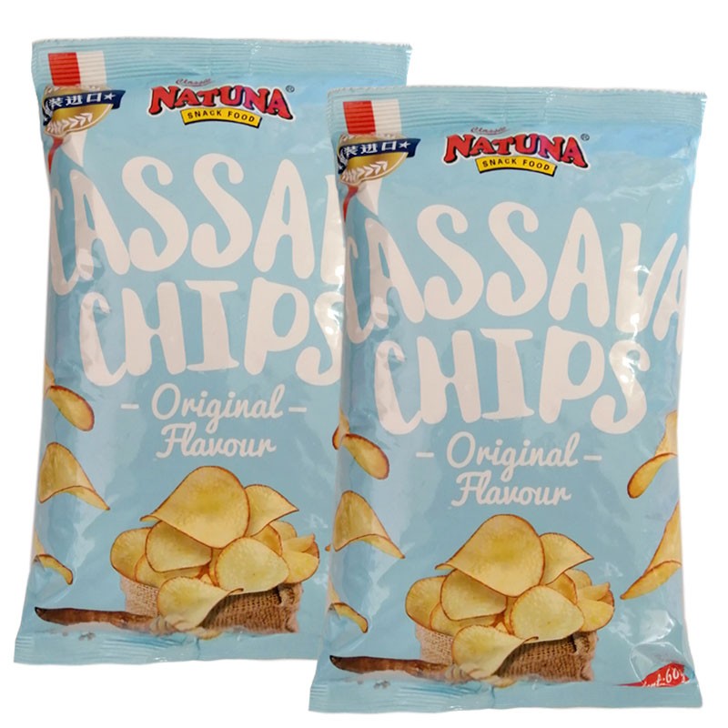 呐嘟娜（NATUNA）Indonesia imported cassava chips Original 6 bag 60g/bag