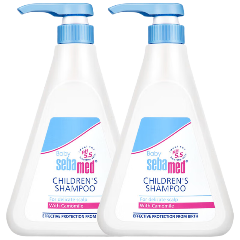 施巴（sebamed）兒童洗發(fā)水嬰兒寶寶洗發(fā)露洗發(fā)液套裝500ml*2德國原裝進口