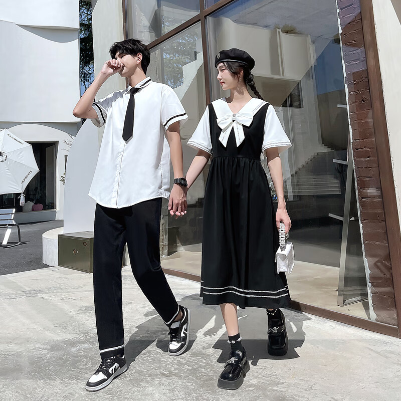 鲁邦爵高中生班服校服套装男生学院风jk制服长裙初中学生衬衣毕业季