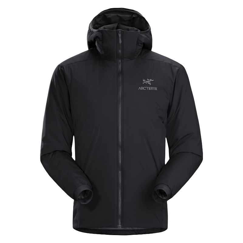 始祖鸟（ARC&#039;TERYX）ATOM Hoody 经典款 轻便保暖 透气休闲戴帽 阿童木 棉服 戴帽 Black 黑色 LT戴帽款 M (建议67 - 77 kg)